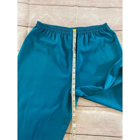 Vintage Victoria Secret GOLD LABEL Turquoise Pajama Bottoms - Small - Picture 5 of 11